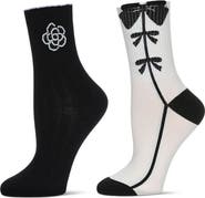 MeMoi Assorted 2-Pack Crew Socks