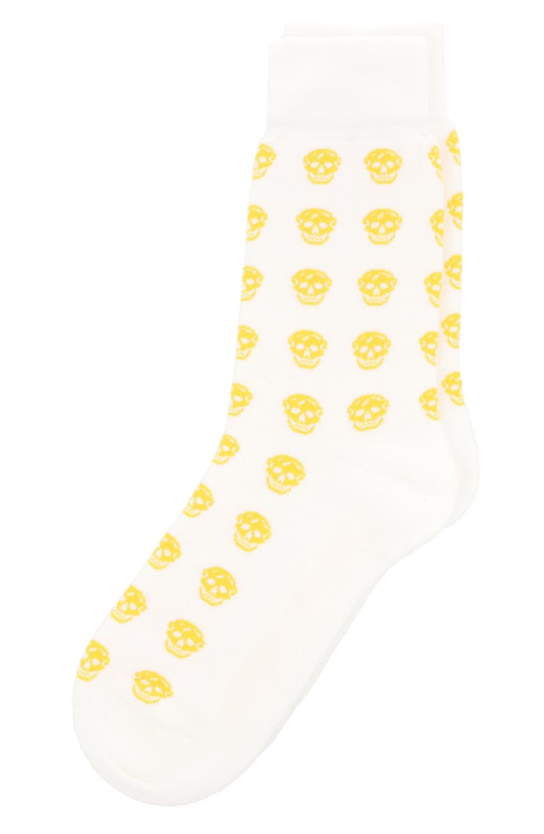 Alexander McQueen Puma Skull Logo Crew Socks, Alternate, color, 