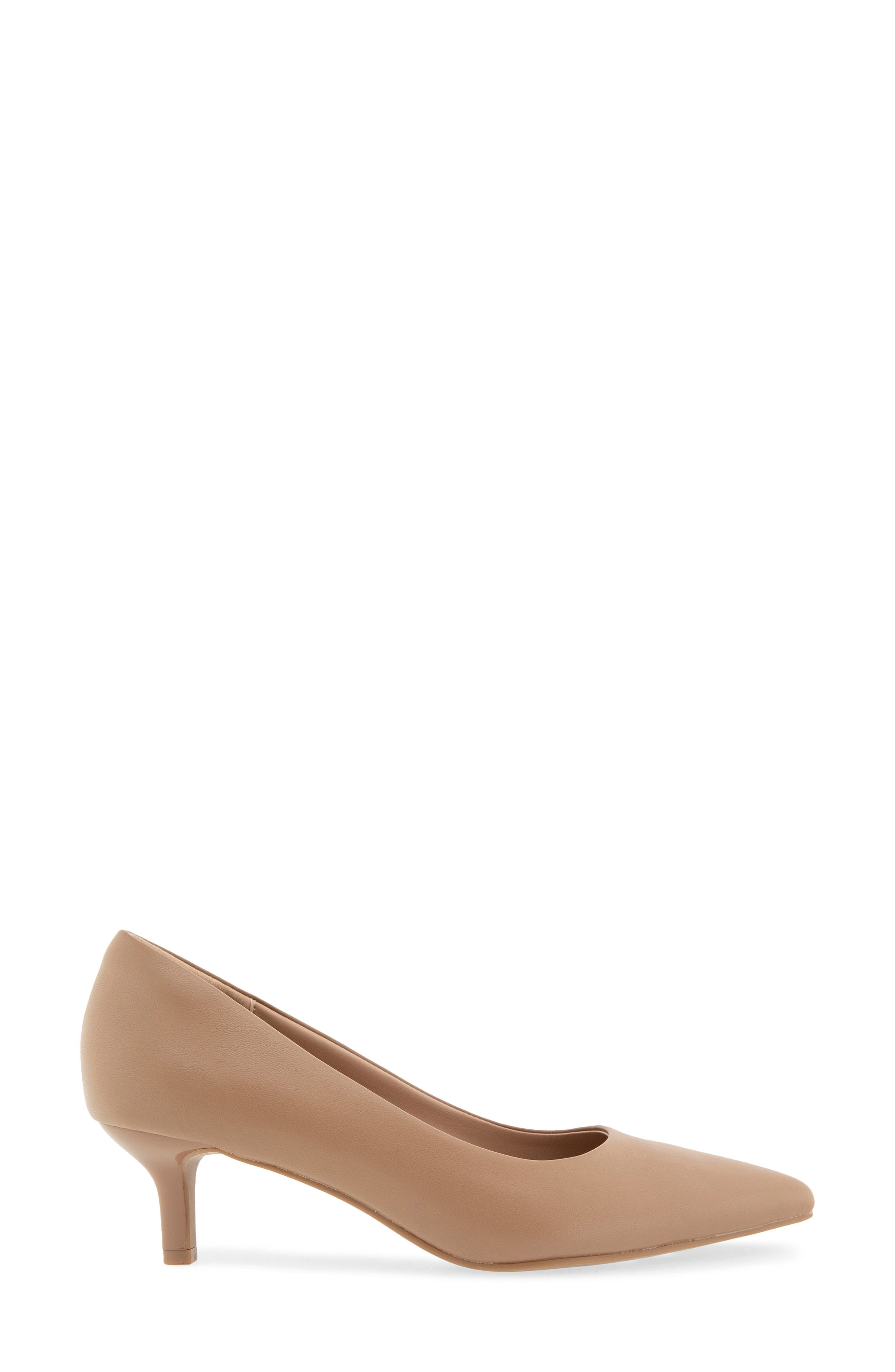 Daven Pointed Toe Kitten Heel Pump - Wide Width Available, Alternate, color, MOCHA MOUSSE
