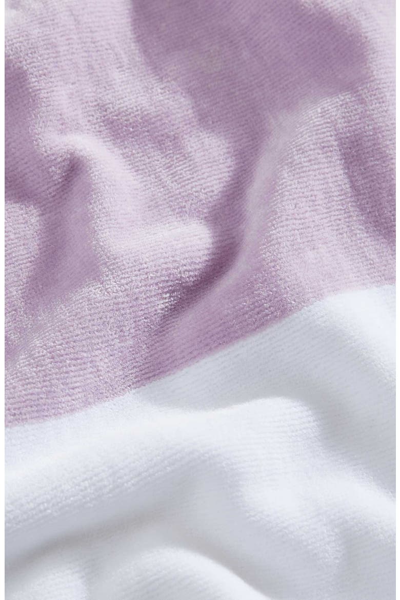 Poolside Yarn Dye 2-Piece Beach Towel Set, Alternate, color, PURPLE HAZE/WHITE