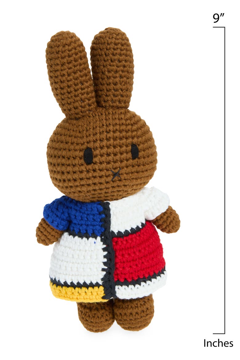 Melanie & Her Mondrian Dress Crocheted Stuffed Animal, Alternate, color, MULTI