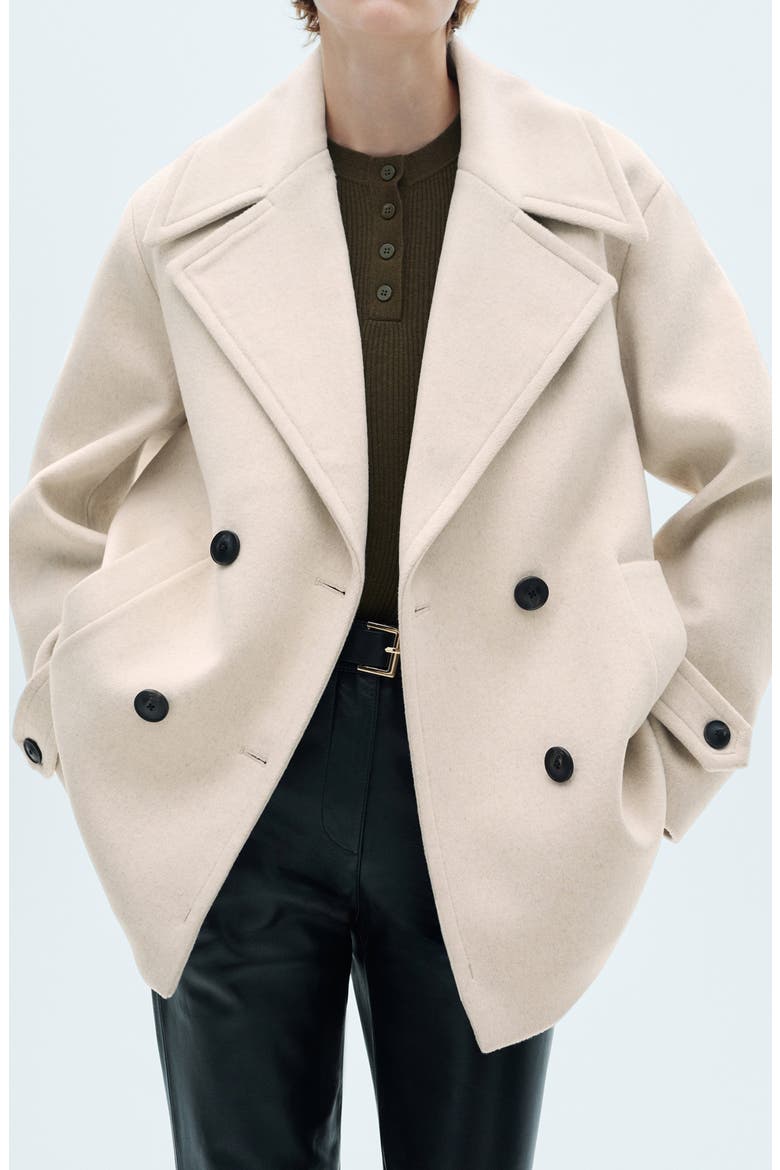 Double Breasted Jacket, Main, color, LIGHT/ PASTEL GREY