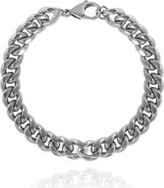Lucky Brand Silver-Tone Curb Chain Bracelet