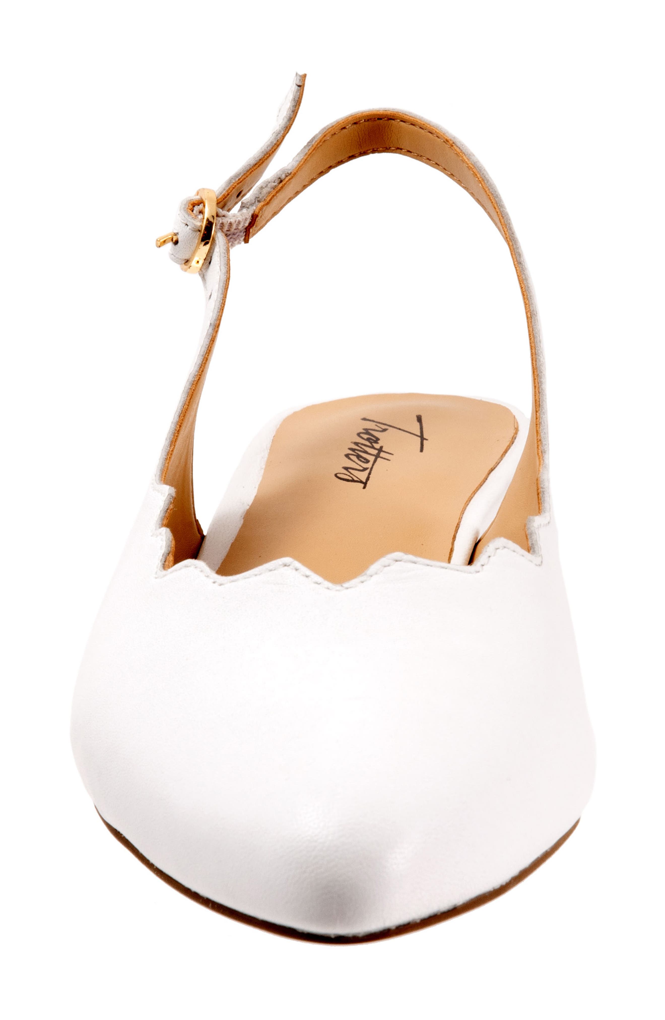 Joselyn Slingback, Alternate, color, WHITE