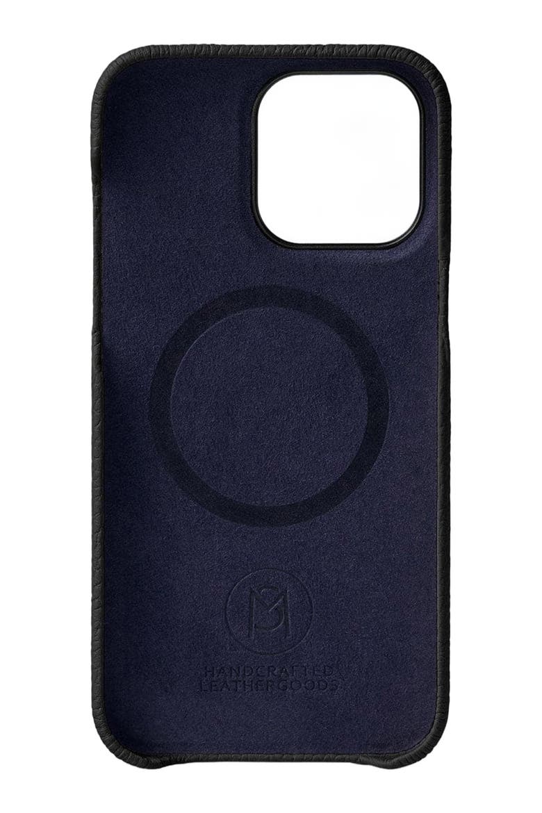 Leather Phone Case iPhone 14 Pro, Alternate, color, Black Caviar