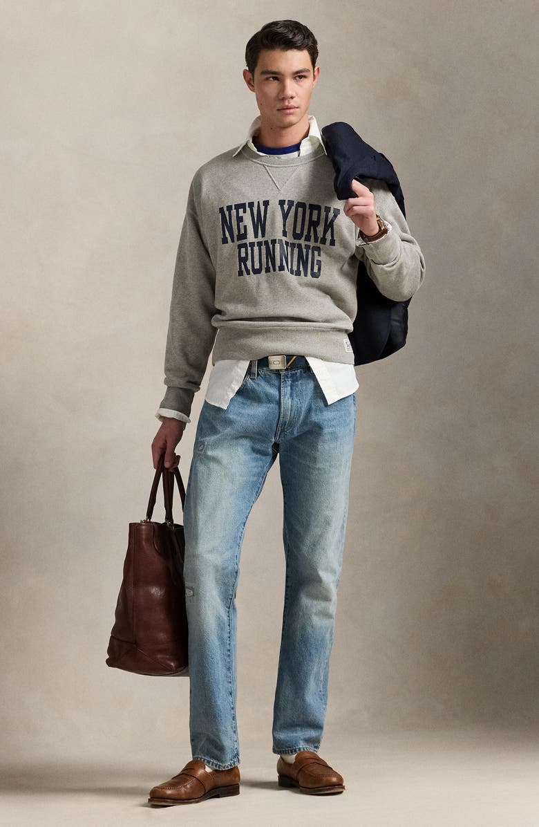 Polo Ralph Lauren New York Running Vintage Fit Graphic Sweatshirt, Alternate, color, 