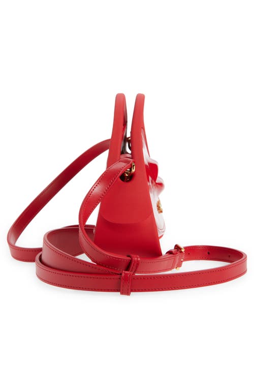 Balmain Small Jolie Madame Lips Patent Top Handle Bag