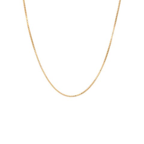Solid Box Chain Necklace