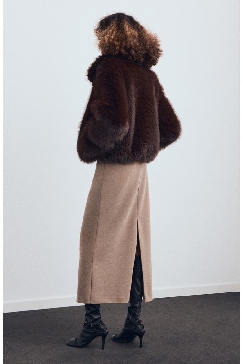 Pencil Skirt, Alternate, color, BROWN