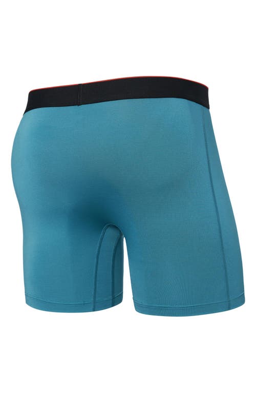 Saxx Multisport Performance Mesh Boxer Briefs In Hydro Blue