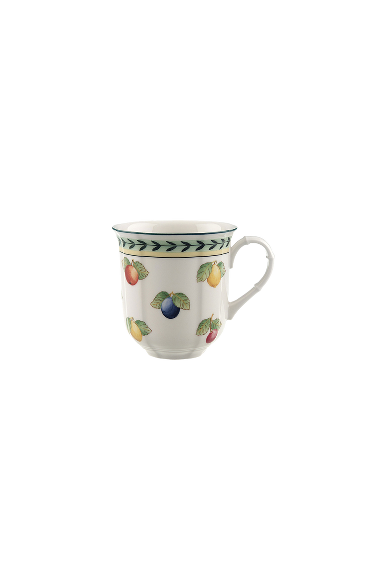 French Garden Fleurence Set of 4 Mug, Main, color, white