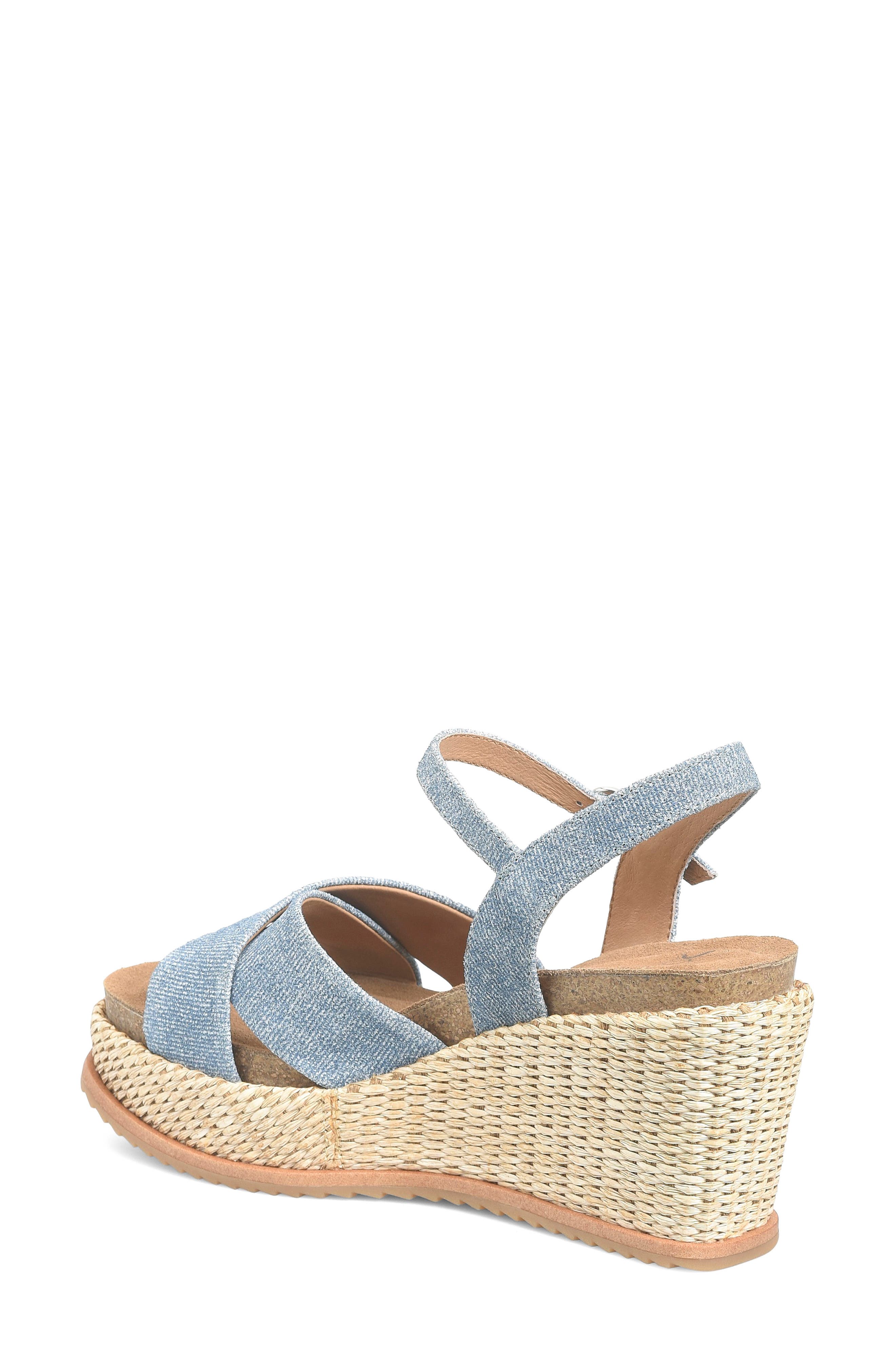 Diana Espadrille Platform Wedge Sandal, Alternate, color, BLUE