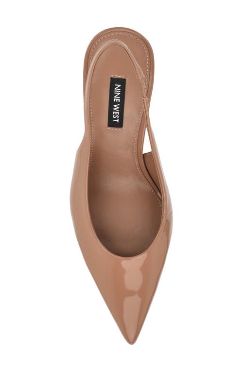 Nine West Palomma Slingback Pointed Toe Pump In Brown