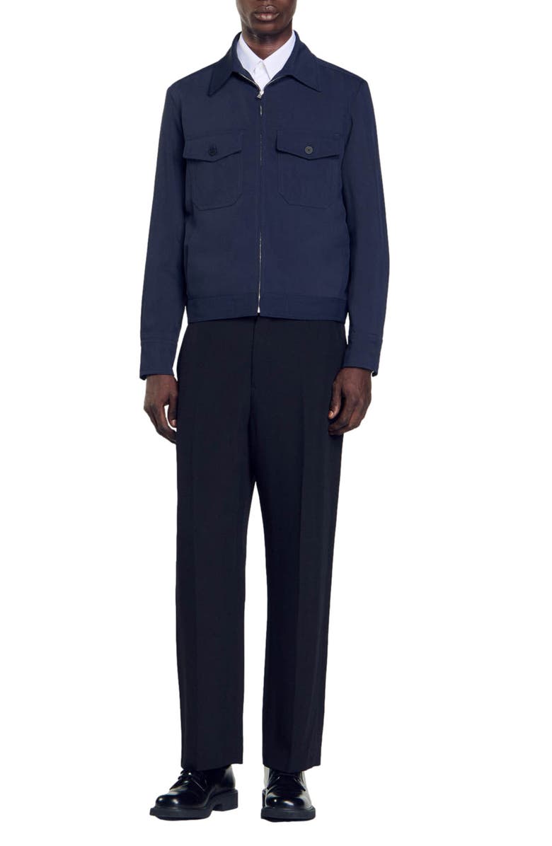 SANDRO Antoine Zip-Up Jacket, Alternate, color, 