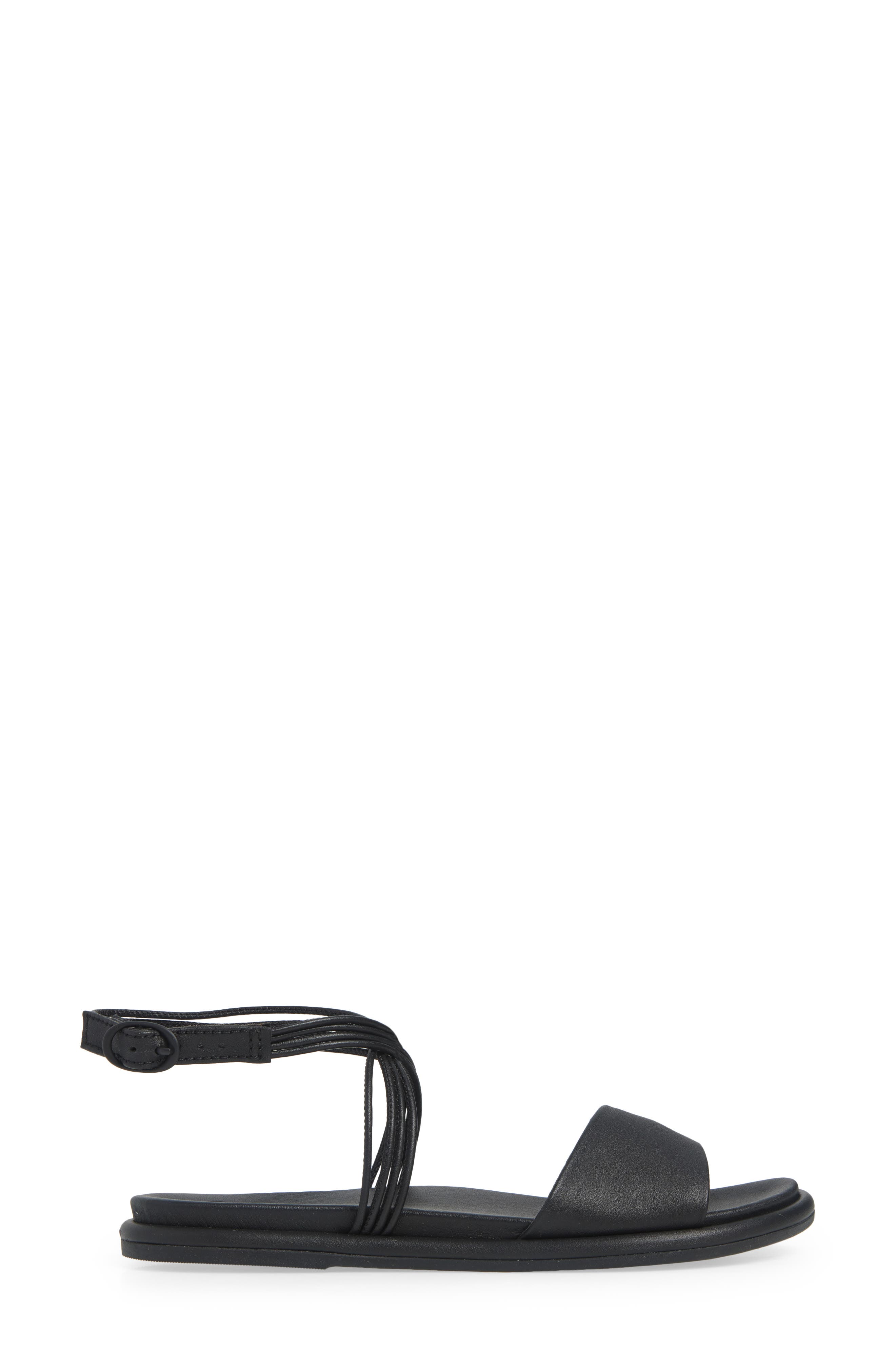 OluKai Tiare Ankle Strap Sandal, Alternate, color, Black / Black