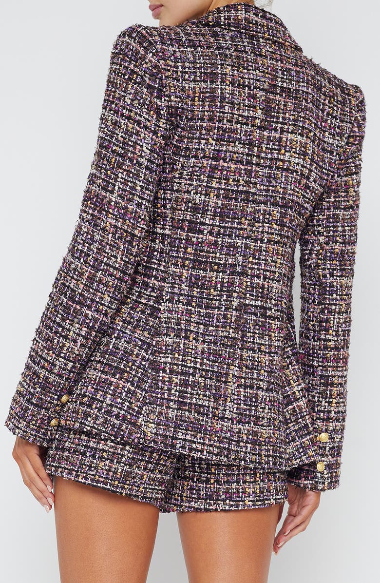 L'AGENCE Chamberlain Tweed Blazer, Alternate, color, 