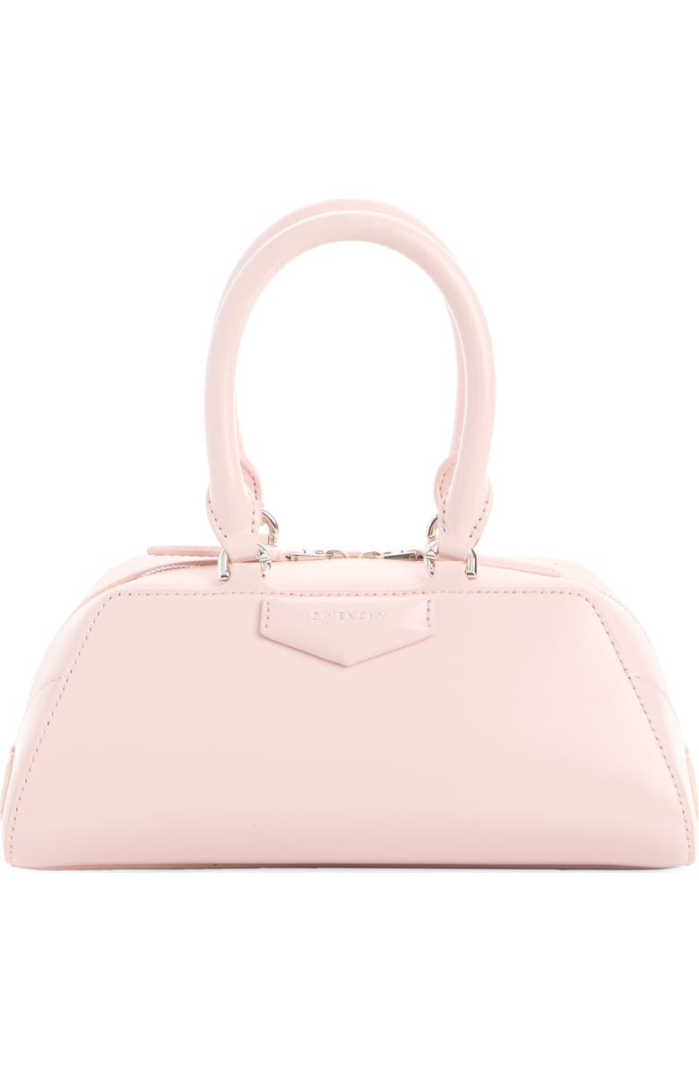 Givenchy Mini Antigona Leather East/West Satchel, Main, color, Baby Pink