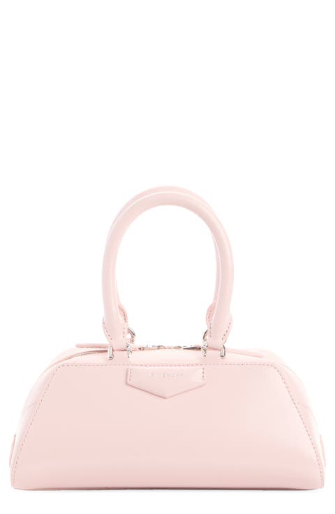 Mini Antigona Leather East/West Satchel