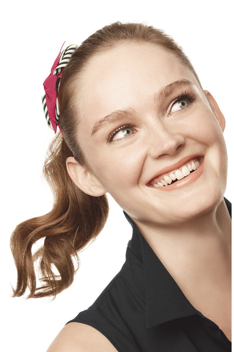 Accessories 'Prepster Stripe Bow' Headband, Alternate, color, BLACK