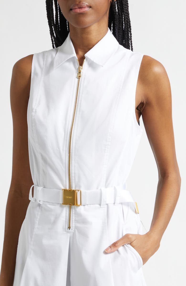 L'AGENCE Kylo Belted Shirtdress, Alternate, color, White