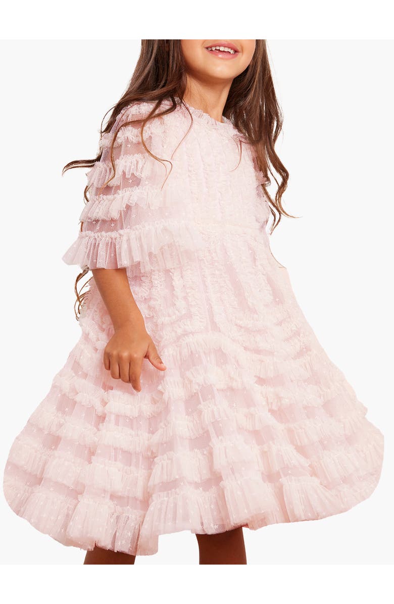 Needle & Thread La Vie En Rose Kids Dress, Main, color, Peony Pink/Cream