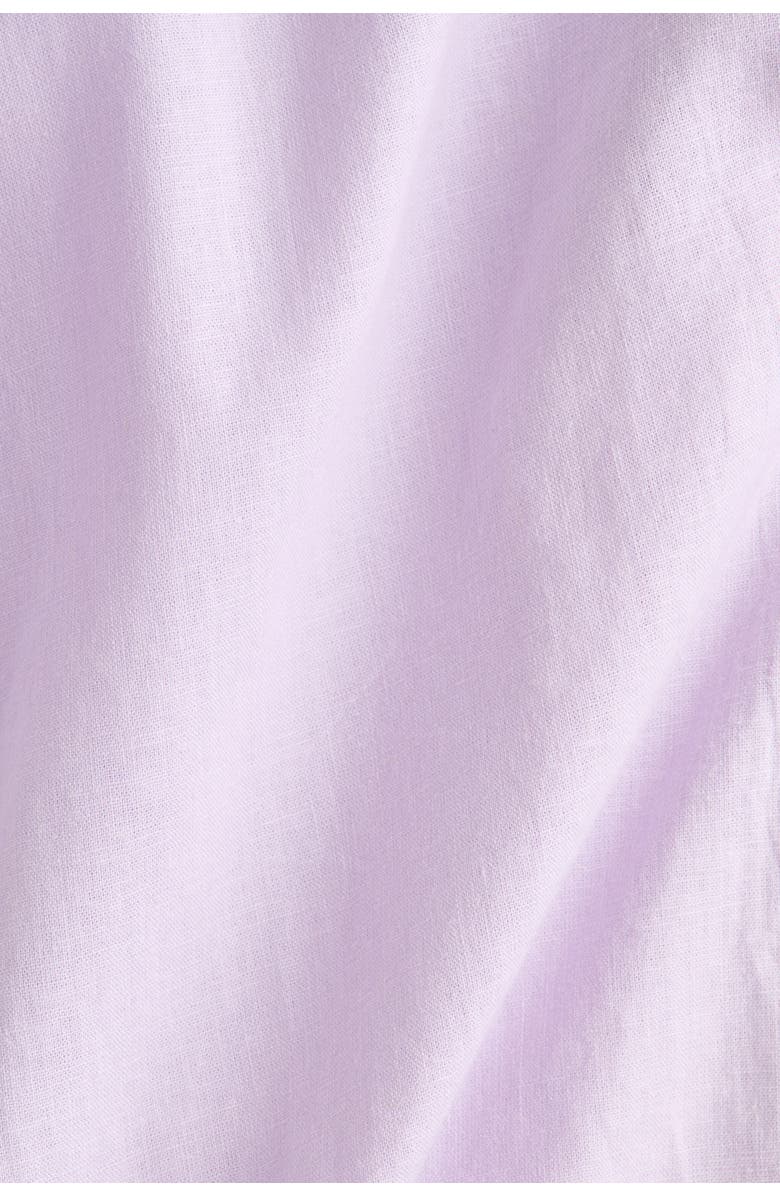 H&M Linen-blend Resort Shirt, Alternate, color, Light Purple
