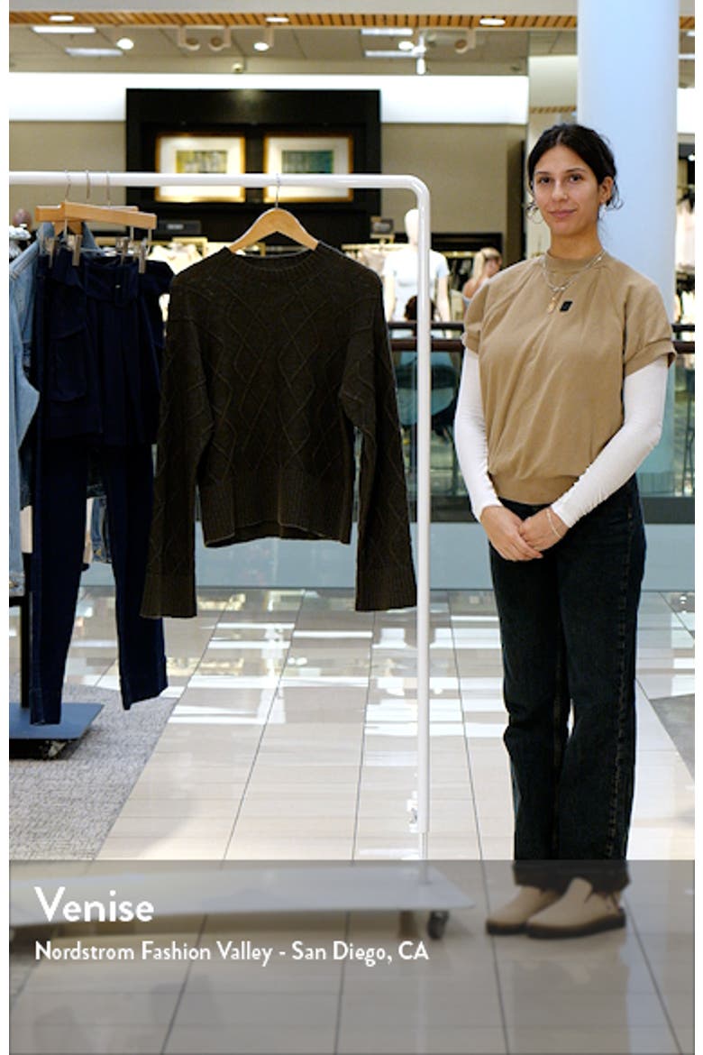 Coastal Cabled Cotton Crewneck Sweater video