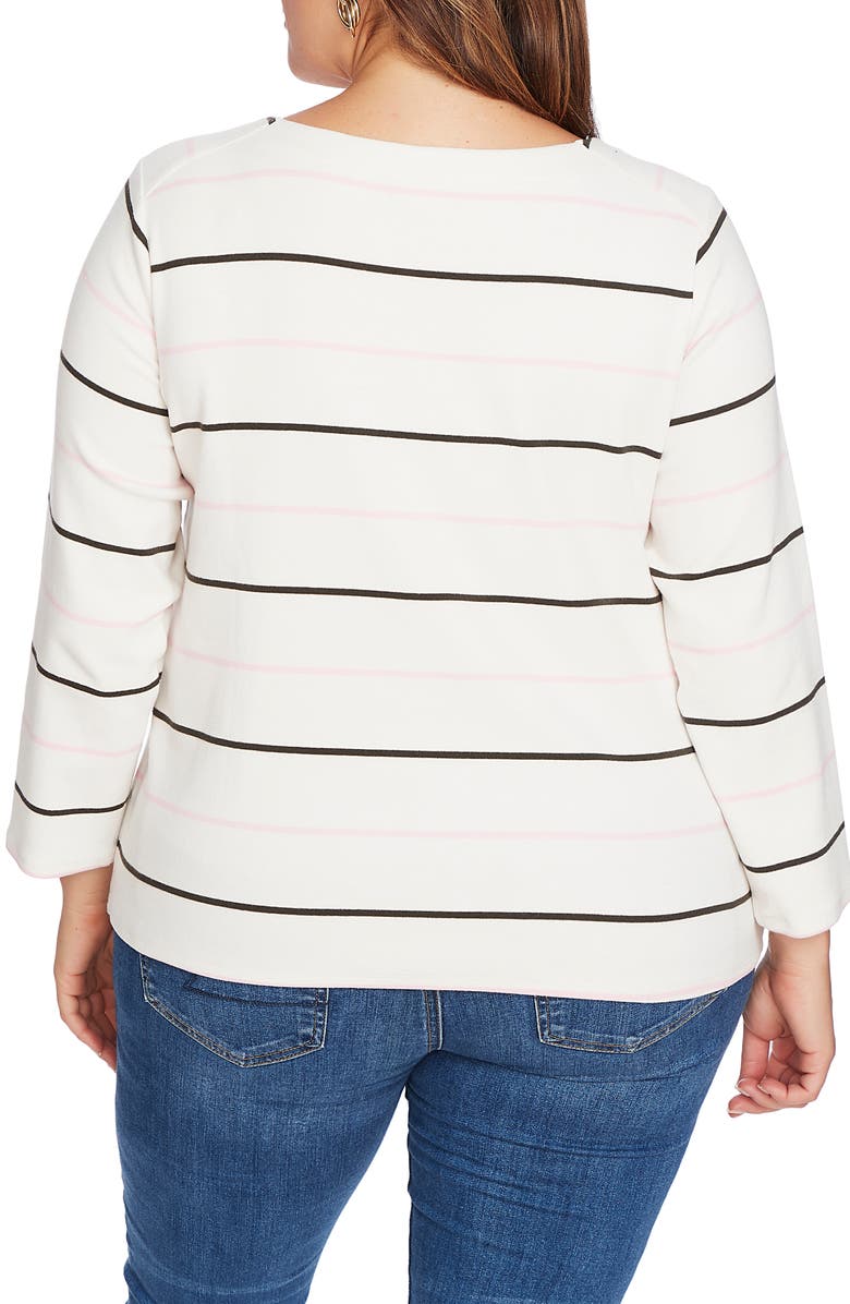 Court & Rowe Volley Stripe Knit Top, Alternate, color, 
