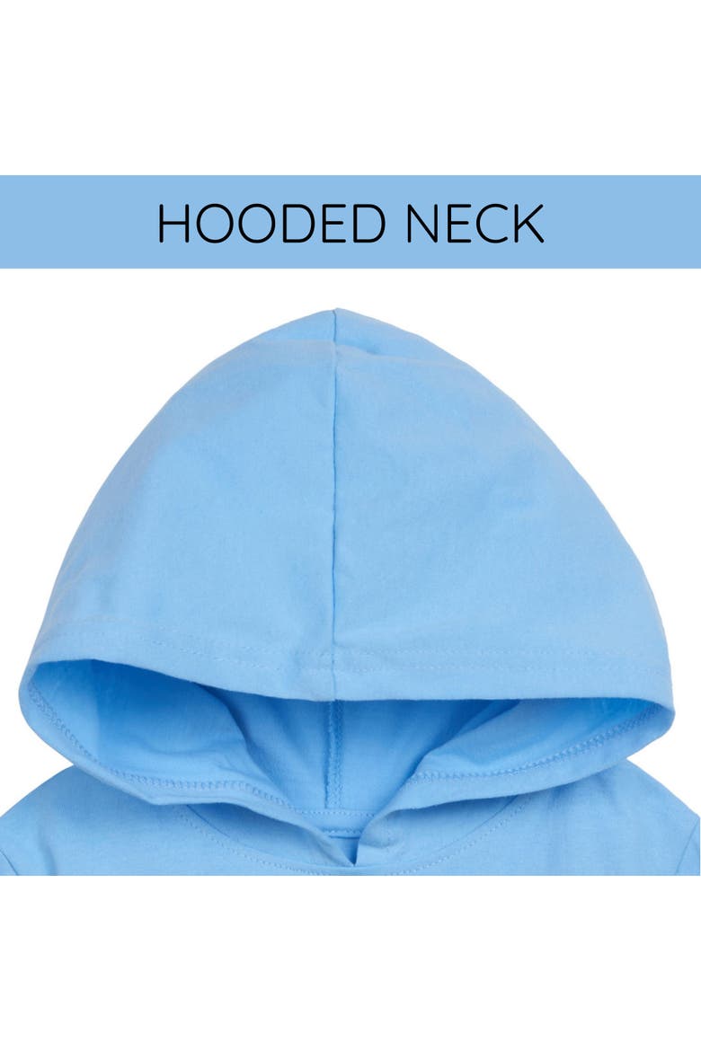 2-Piece Hooded Tee and Shorts Set, Alternate, color, Sky Blue Bluey Bingo