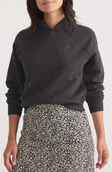 Anytime Cotton Blend Crop Hoodie