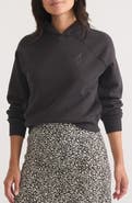 Marine Layer Anytime Cotton Blend Crop Hoodie
