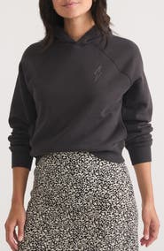 Marine Layer Anytime Cotton Blend Crop Hoodie