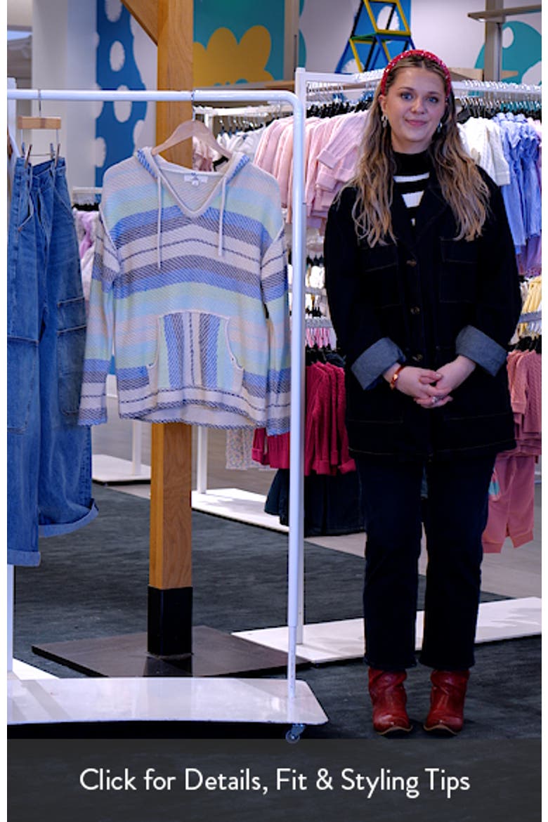 Revival Stripe Knit Poncho video