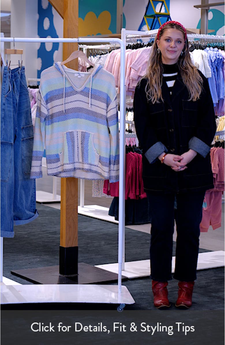 Revival Stripe Knit Poncho, sales video thumbnail