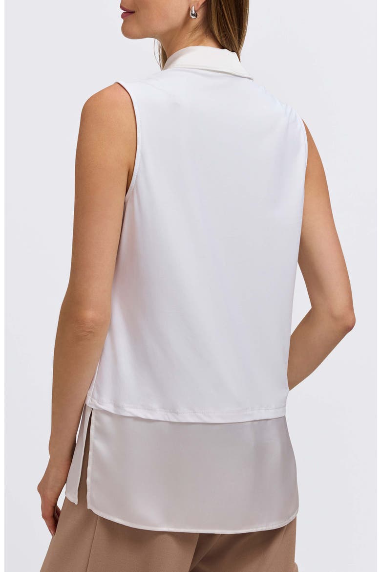 Sasha Sleeveless Layering Tunic, Alternate, color, WHITE