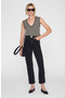 selected Black And Ivory Stripe