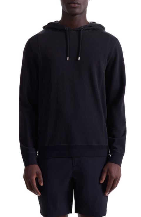 Textured Piqué Hoodie