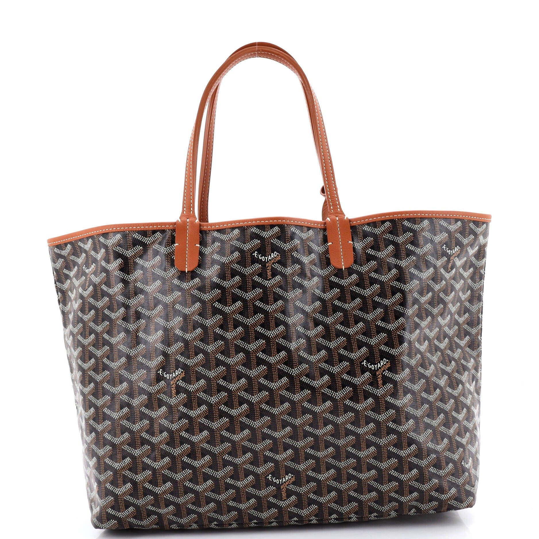Pre-Owned Goyard Saint Louis Tote Coated Canvas PM, Main, color, 