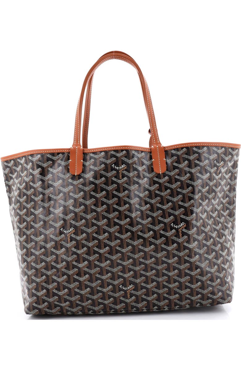 Pre-Owned Goyard Saint Louis Tote Coated Canvas PM, Main, color, Brown