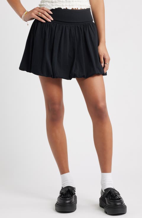 Bubble Hem Miniskirt