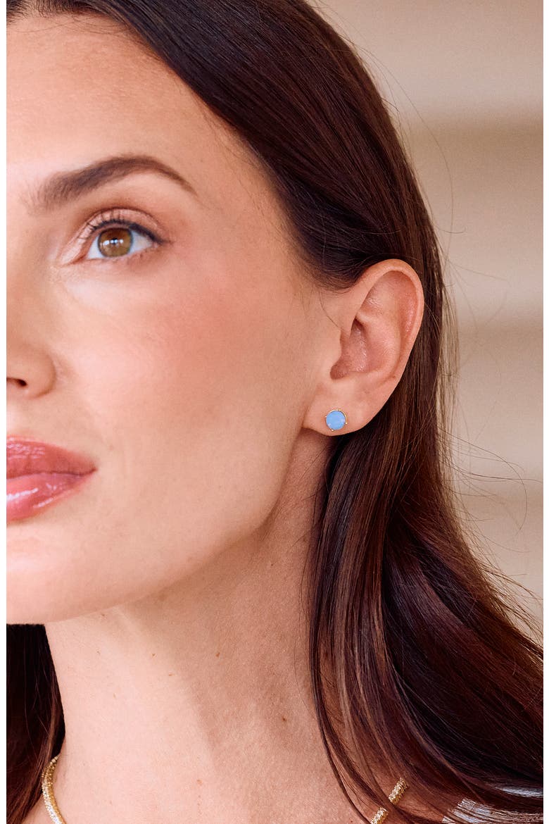 Victoria Cubic Zirconia Stud Earrings, Alternate, color, GOLD