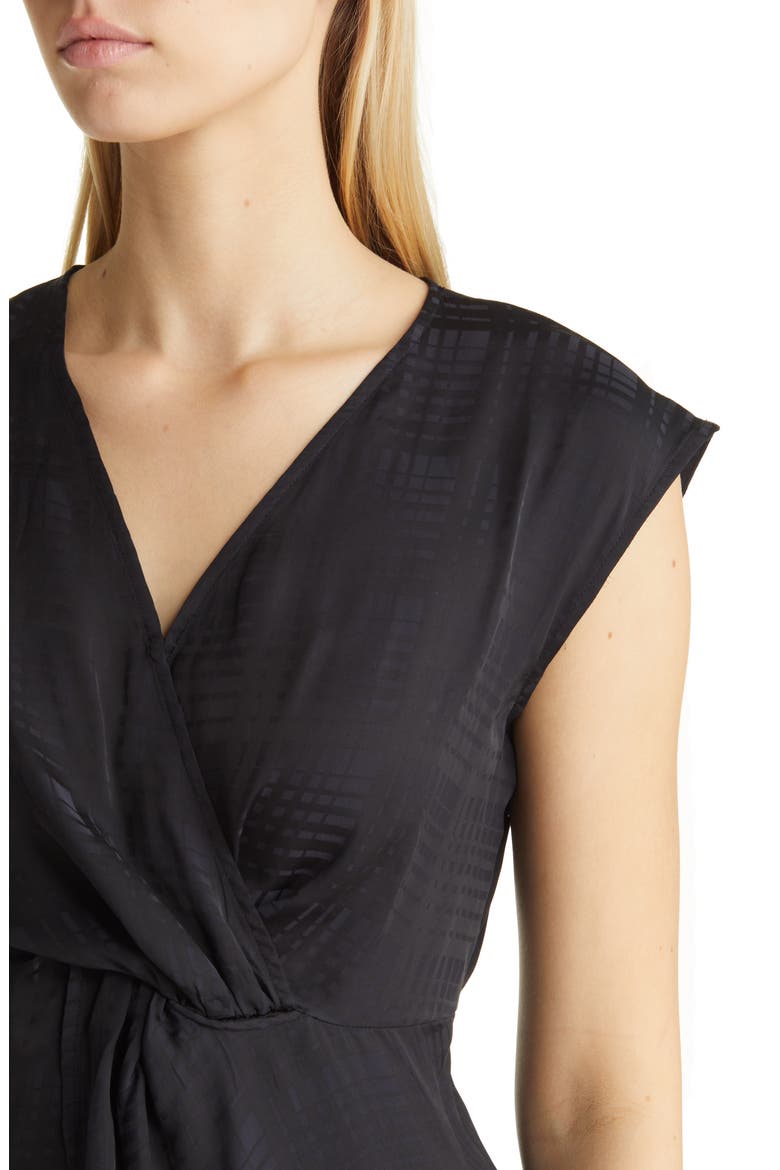 Twist Front Top, Alternate, color, BLACK