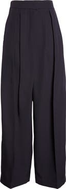 Jil Sander Irregular Pleated Wool Gabardine Trousers