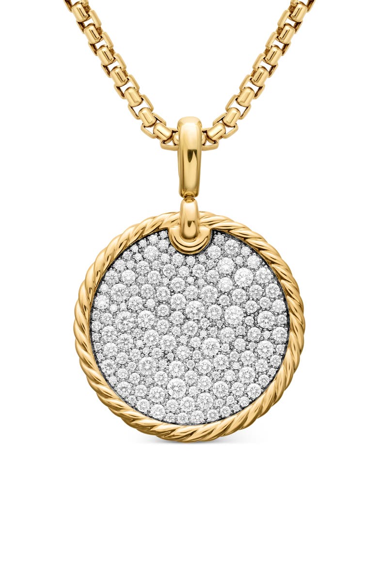 David Yurman Elements Disc Pendant, Main, color,