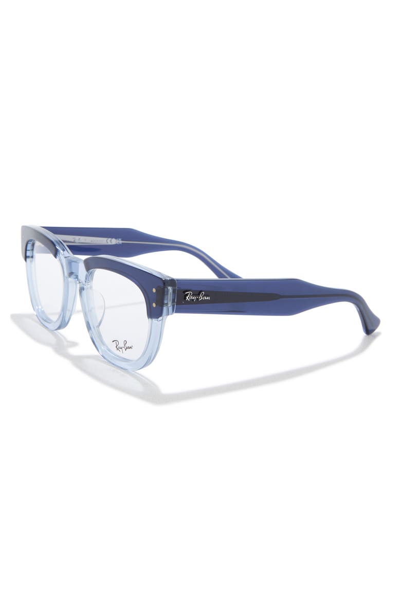 Hawkeye 50mm Square Optical Glasses, Alternate, color, BLUE