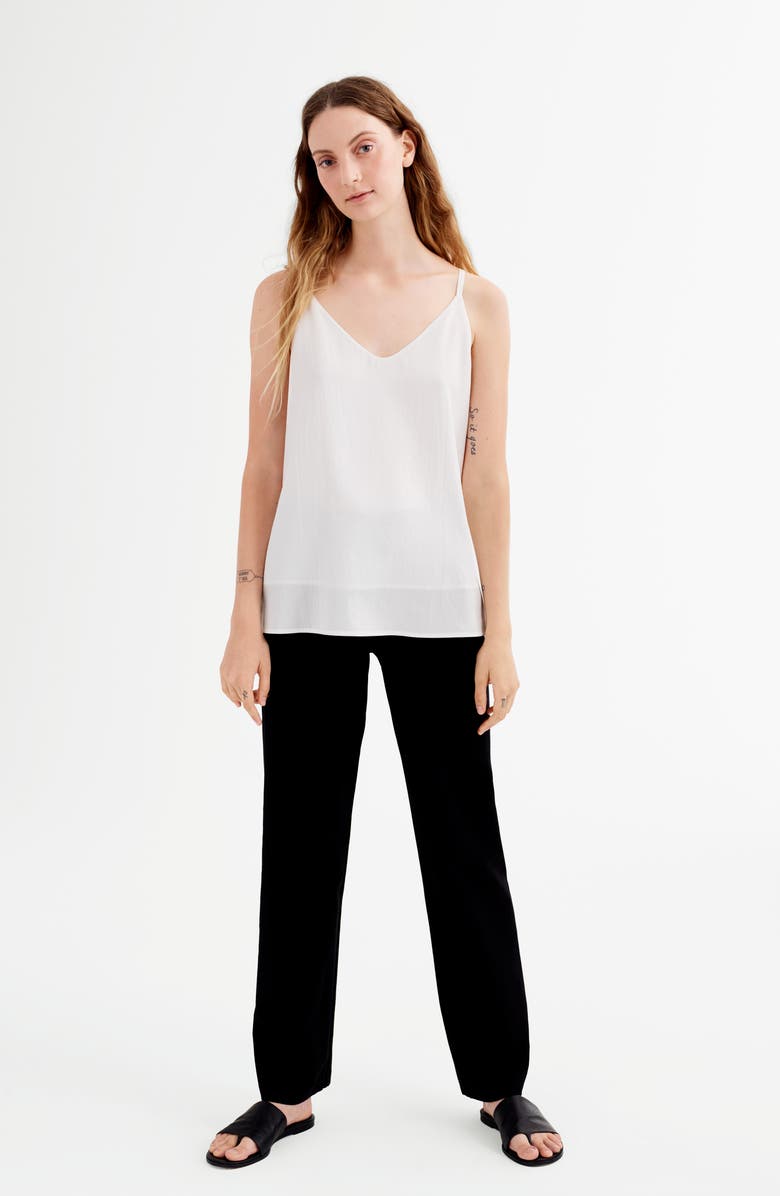 Eileen Fisher Straight Leg Crepe Pants, Alternate, color,