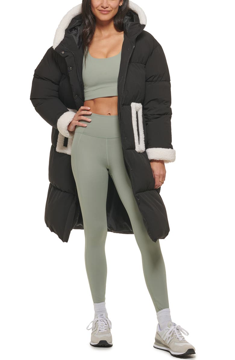 Levi's<sup>®</sup> Faux Shearling Trim Puffer Parka, Alternate, color,