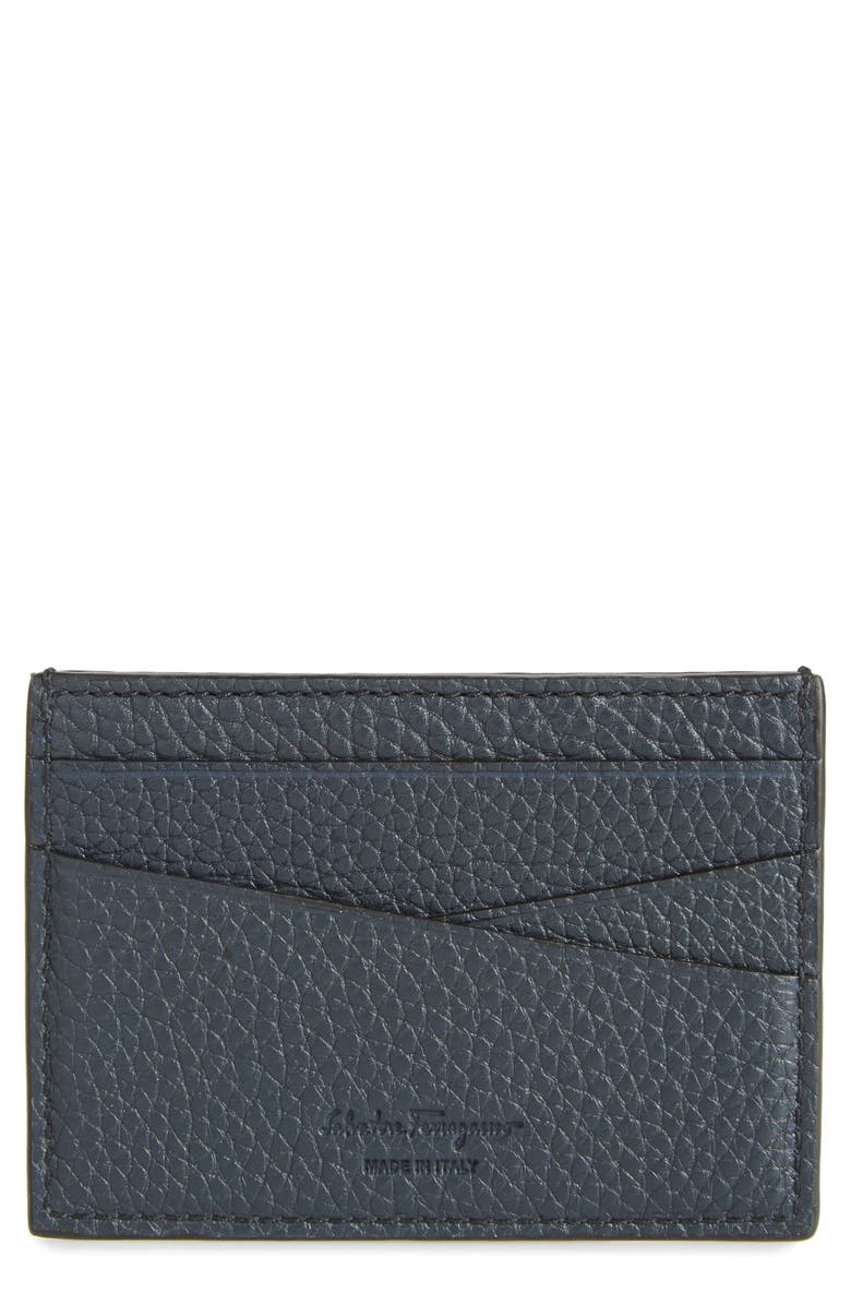 FERRAGAMO Salvatore Ferragamo New Firenze Leather Card Case, Main, color,