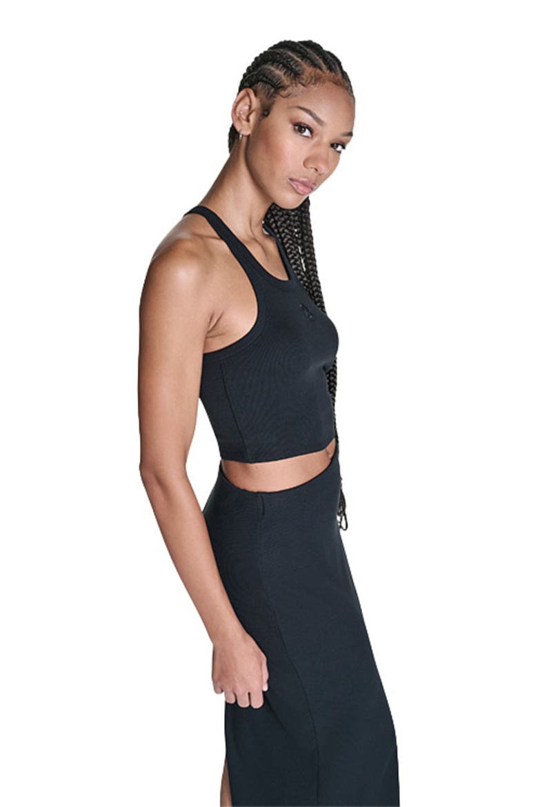 Box Star Cropped Tank, Alternate, color, CONVERSE BLACK
