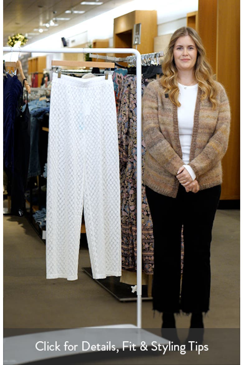 Adi Open Knit Straight Leg Cover-Up Pants video